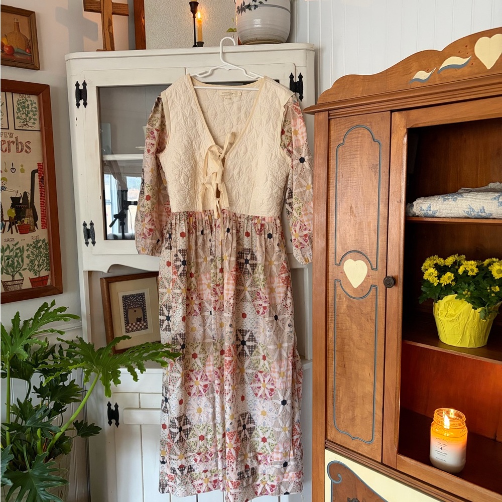 Christy Dawn Quilted Cream Teresita Dress